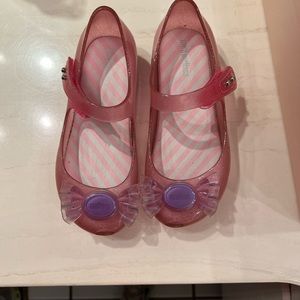 Mini Melissa size 11 Halloween pink and purple candy shoes
